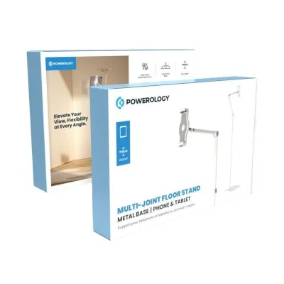 Powerology Multi-Joint Floor Stand Metal Base | Phone & Tablet
